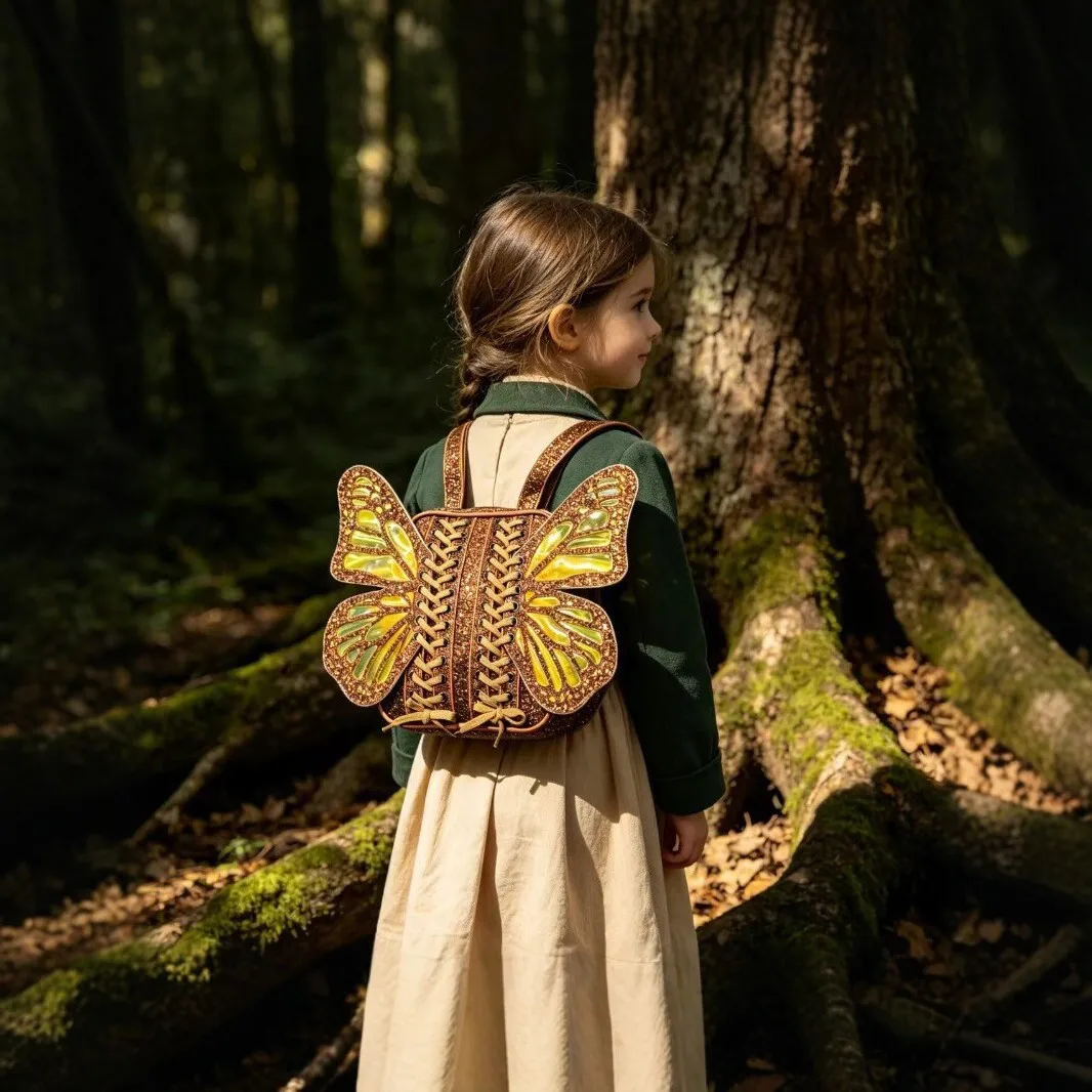 Butterfly Wings Backpack | Cartoon Girls School Bag