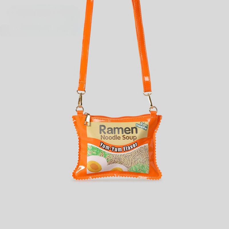 Ramen Bag | Funny Creative Letter Box Crossbody Bag