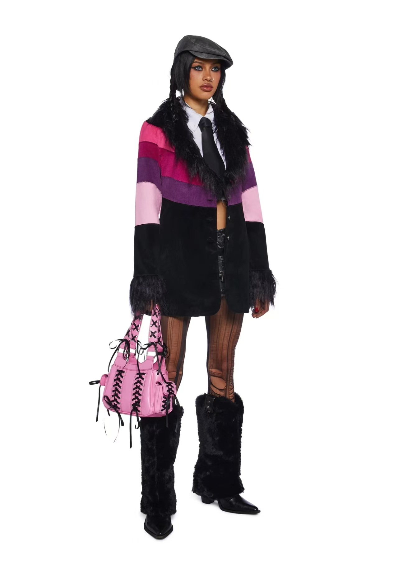 Black Strap Biker Bag | Y2K Edgy Shoulder Handbag