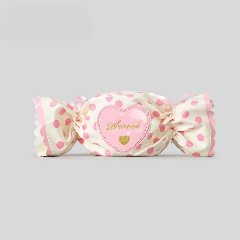 Candy-Shaped Crossbody Bag | Cute Heart Letter Shoulder Bag