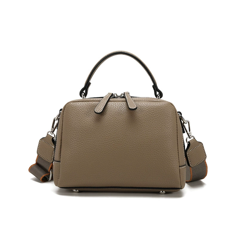 New Arrival Fashion Leather-Textured Boston Bag for Women – Versatile Niche Shoulder Crossbody Casual Handbag