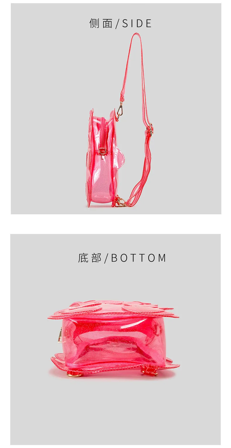 New Arrival Cute Gummy Bear Clear PVC Jelly Backpack for Kids – Travel Crossbody Bag