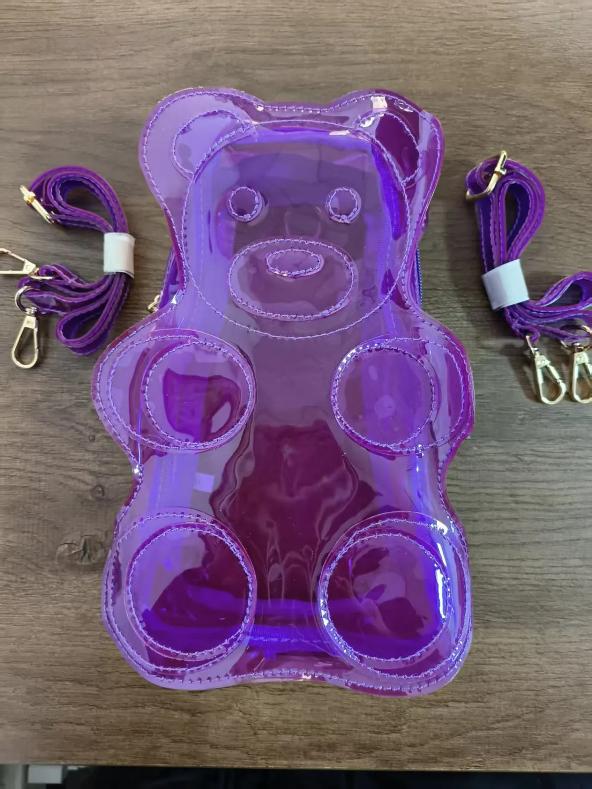 New Arrival Cute Gummy Bear Clear PVC Jelly Backpack for Kids – Travel Crossbody Bag