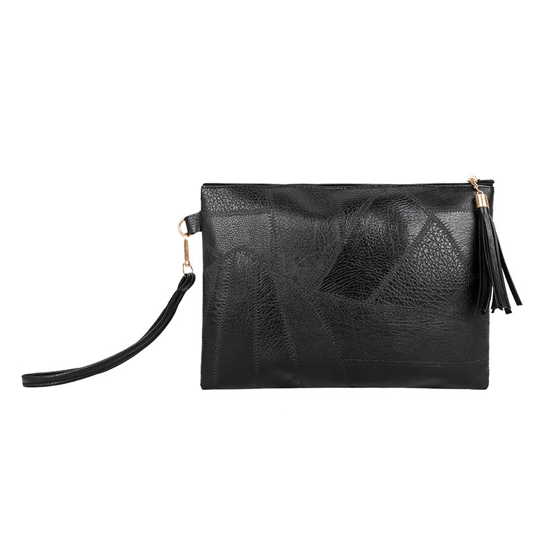 Fall/Winter Bestseller Textured Clutch Bag for Women – Vintage Pleated Tassel Underarm Shoulder Bag