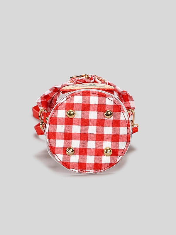 New Arrival Strawberry Jam Jar Bag for Women – Cute Niche Transparent Letter Crossbody Shoulder Bag