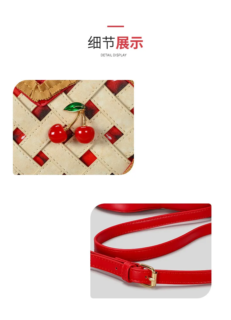 Crochet Heart Crossbody Bag | Cute Cartoon Kawaii Shoulder Bag