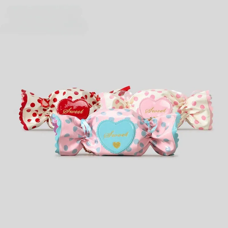 Candy-Shaped Crossbody Bag | Cute Heart Letter Shoulder Bag