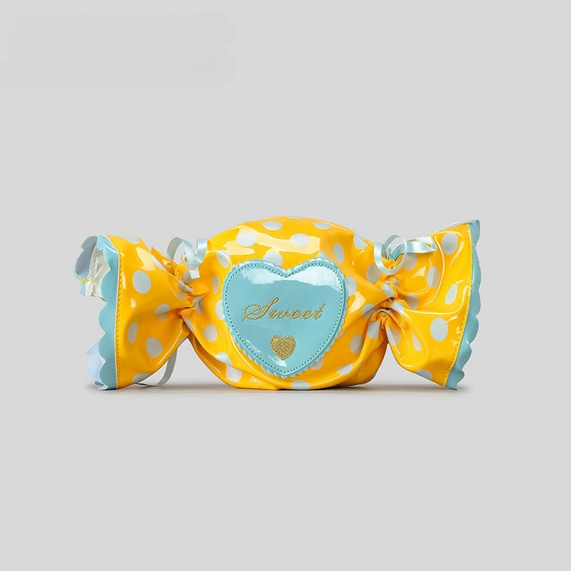 Candy-Shaped Crossbody Bag | Cute Heart Letter Shoulder Bag