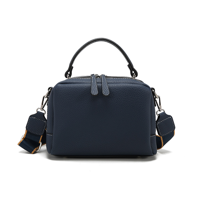 New Arrival Fashion Leather-Textured Boston Bag for Women – Versatile Niche Shoulder Crossbody Casual Handbag