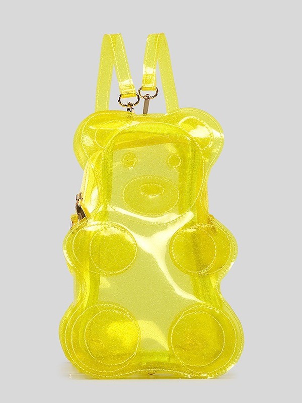 New Arrival Cute Gummy Bear Clear PVC Jelly Backpack for Kids – Travel Crossbody Bag