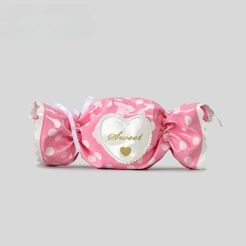 Candy-Shaped Crossbody Bag | Cute Heart Letter Shoulder Bag
