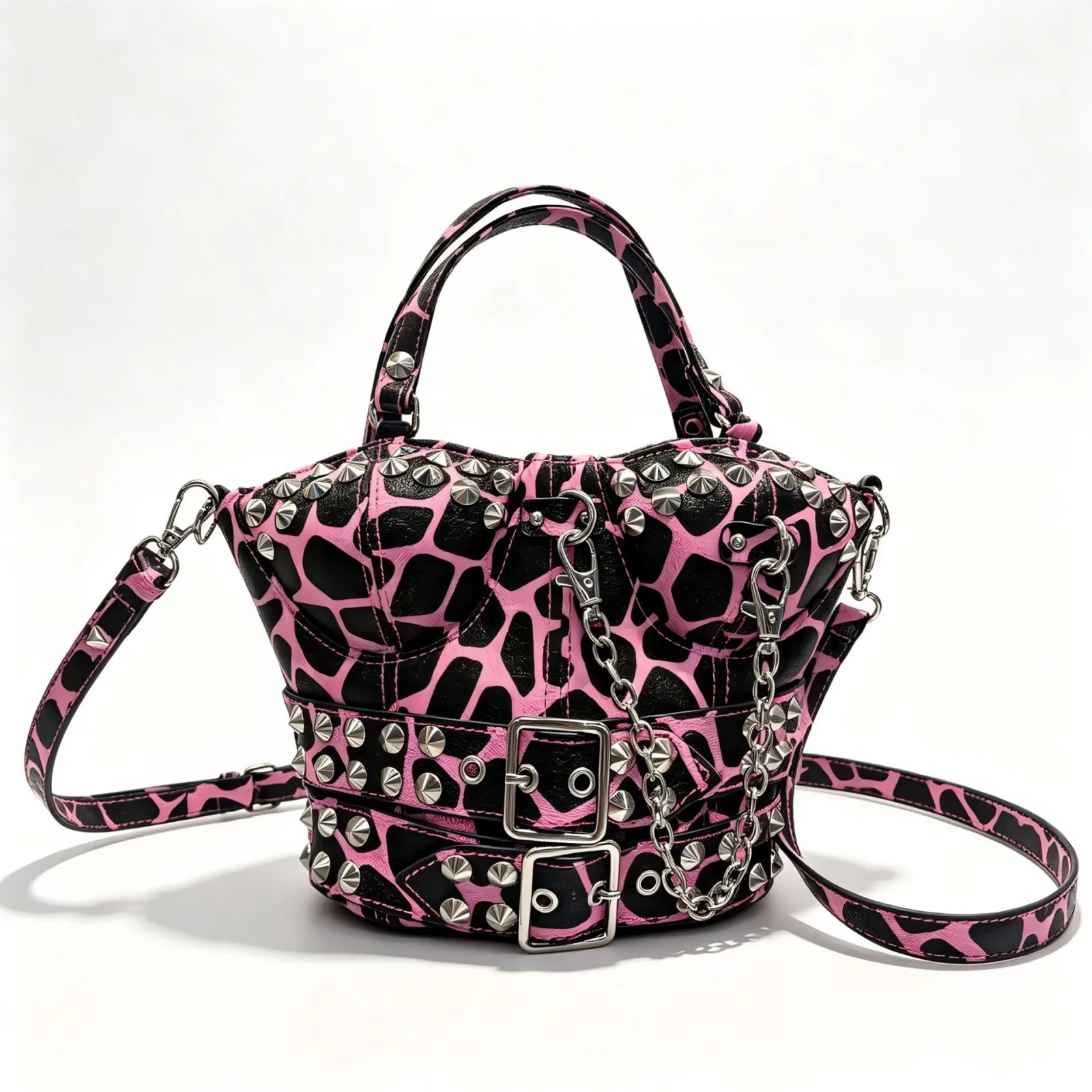Studded Corset Bust Handbag | Punk Edgy Statement Purse