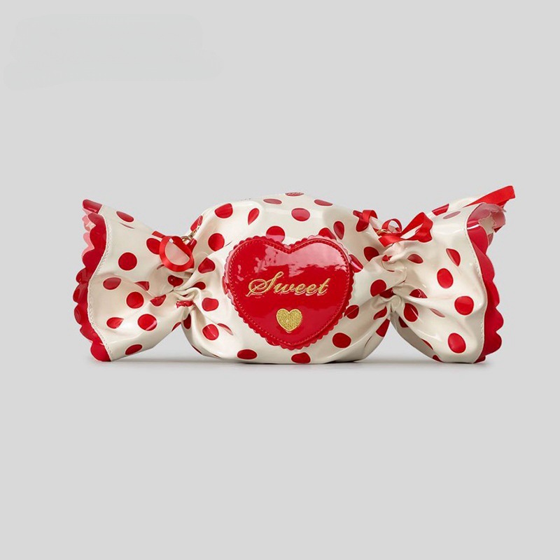 Candy-Shaped Crossbody Bag | Cute Heart Letter Shoulder Bag