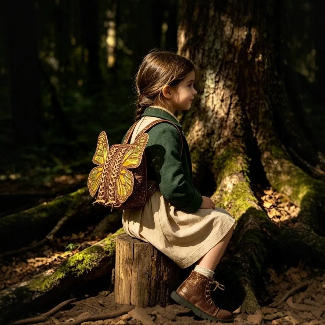 Butterfly Wings Backpack | Cartoon Girls School Bag