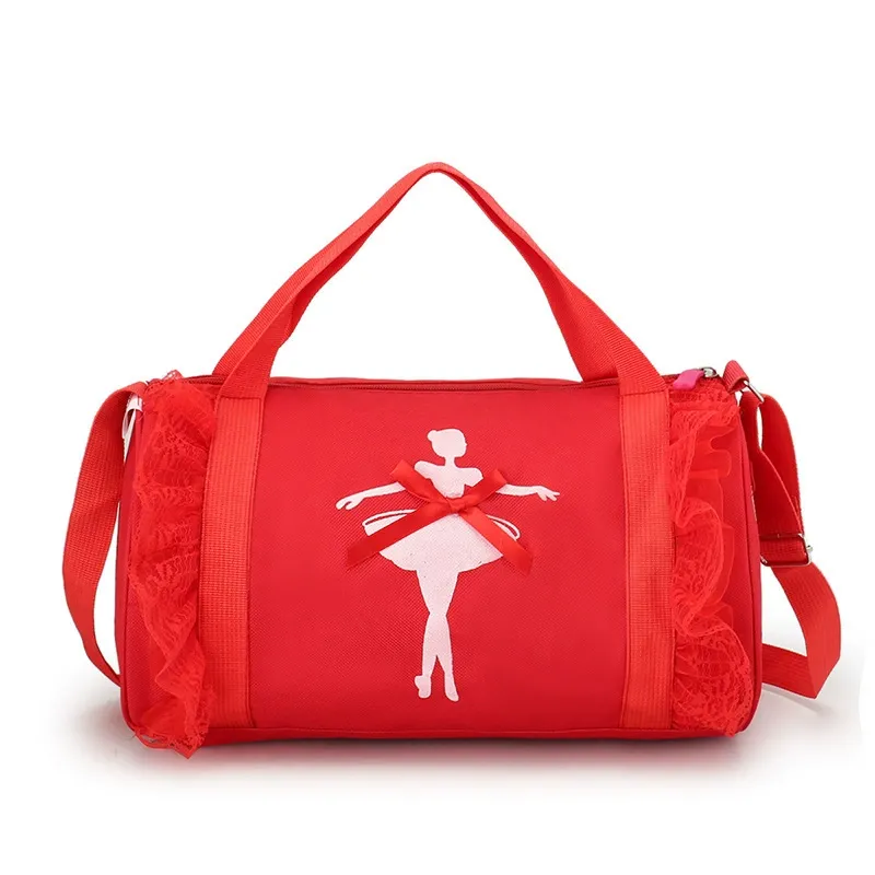 New Arrival Kids Dance Bag for Girls – Latin Ballet Print Backpack, Princess Single Shoulder Dance Bag