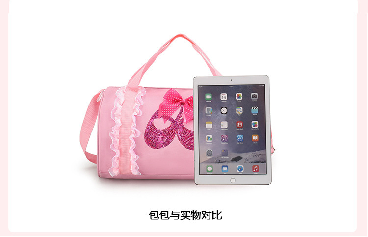 New Arrival Kids Dance Bag for Girls – Latin Ballet Print Backpack, Princess Single Shoulder Dance Bag