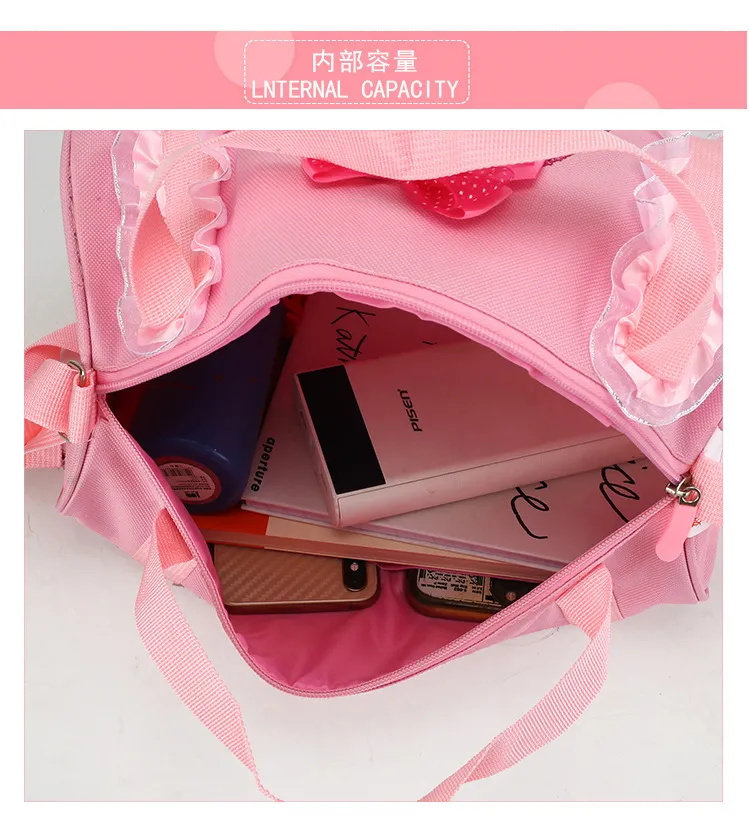 New Arrival Kids Dance Bag for Girls – Latin Ballet Print Backpack, Princess Single Shoulder Dance Bag
