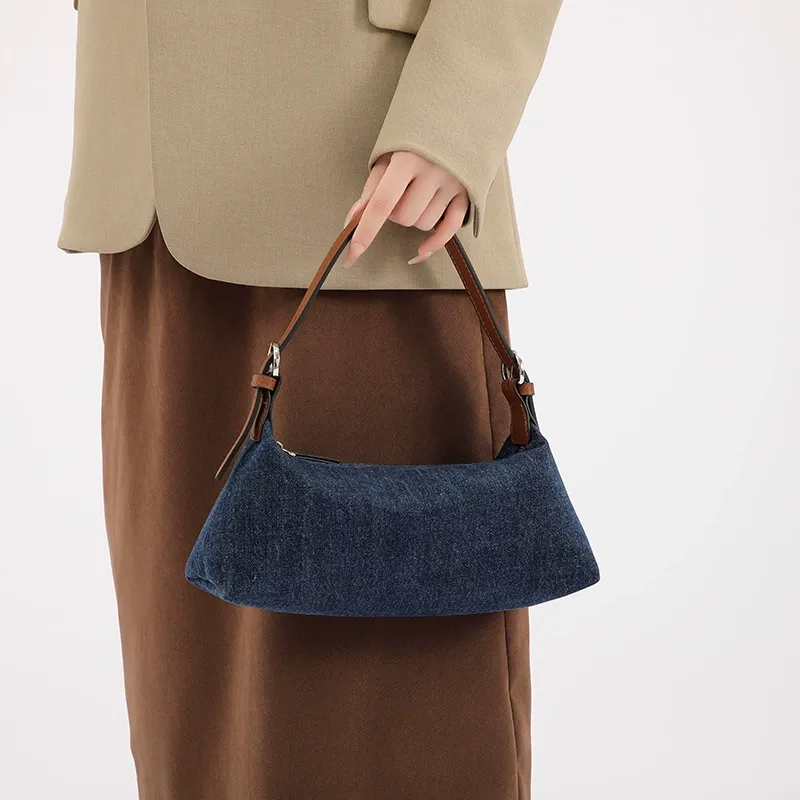 Leather-Textured Underarm Bag | Versatile Commute Shoulder Bag