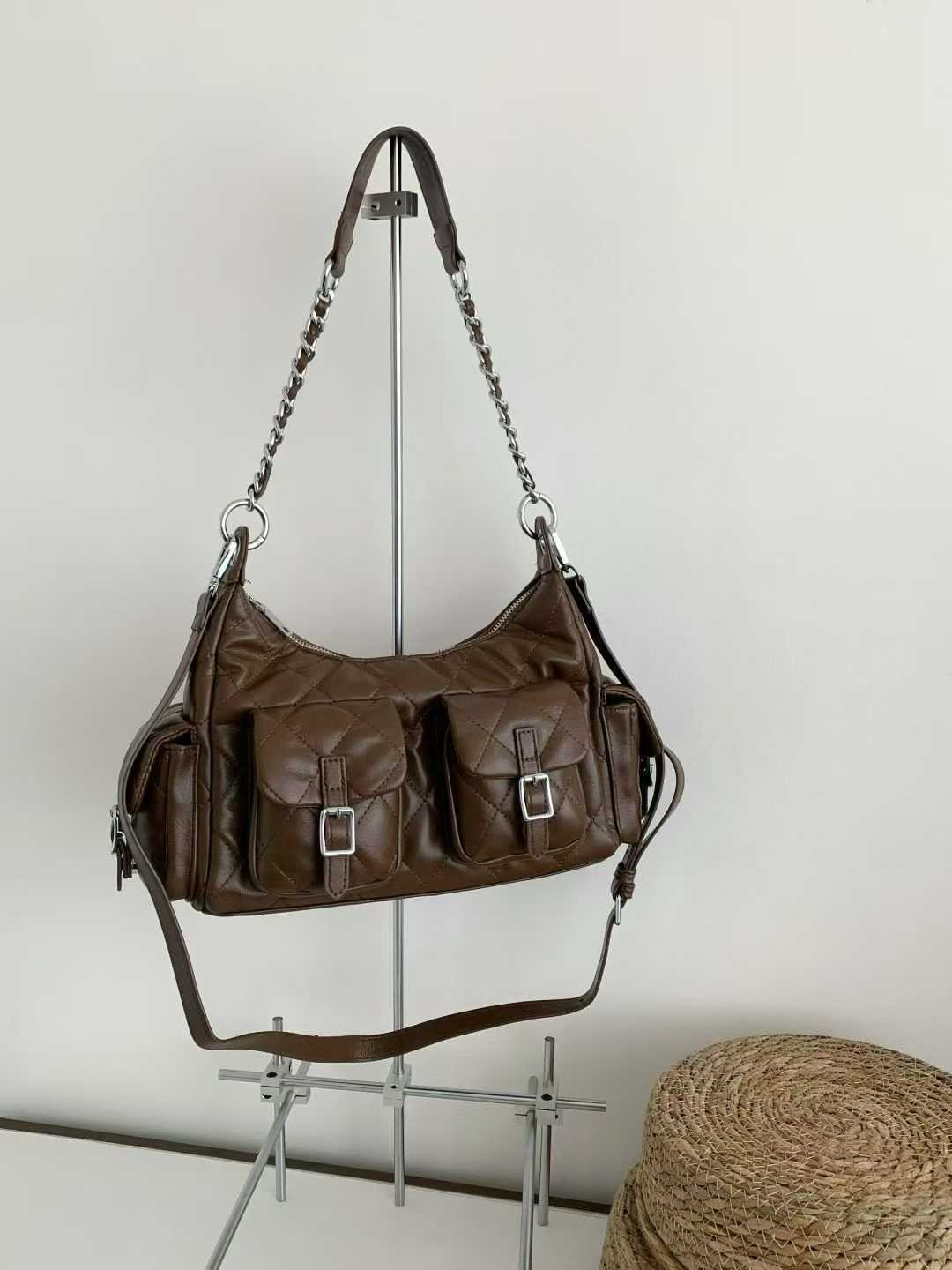 Quilted Chain Tote | Niche Underarm Shoulder Bag