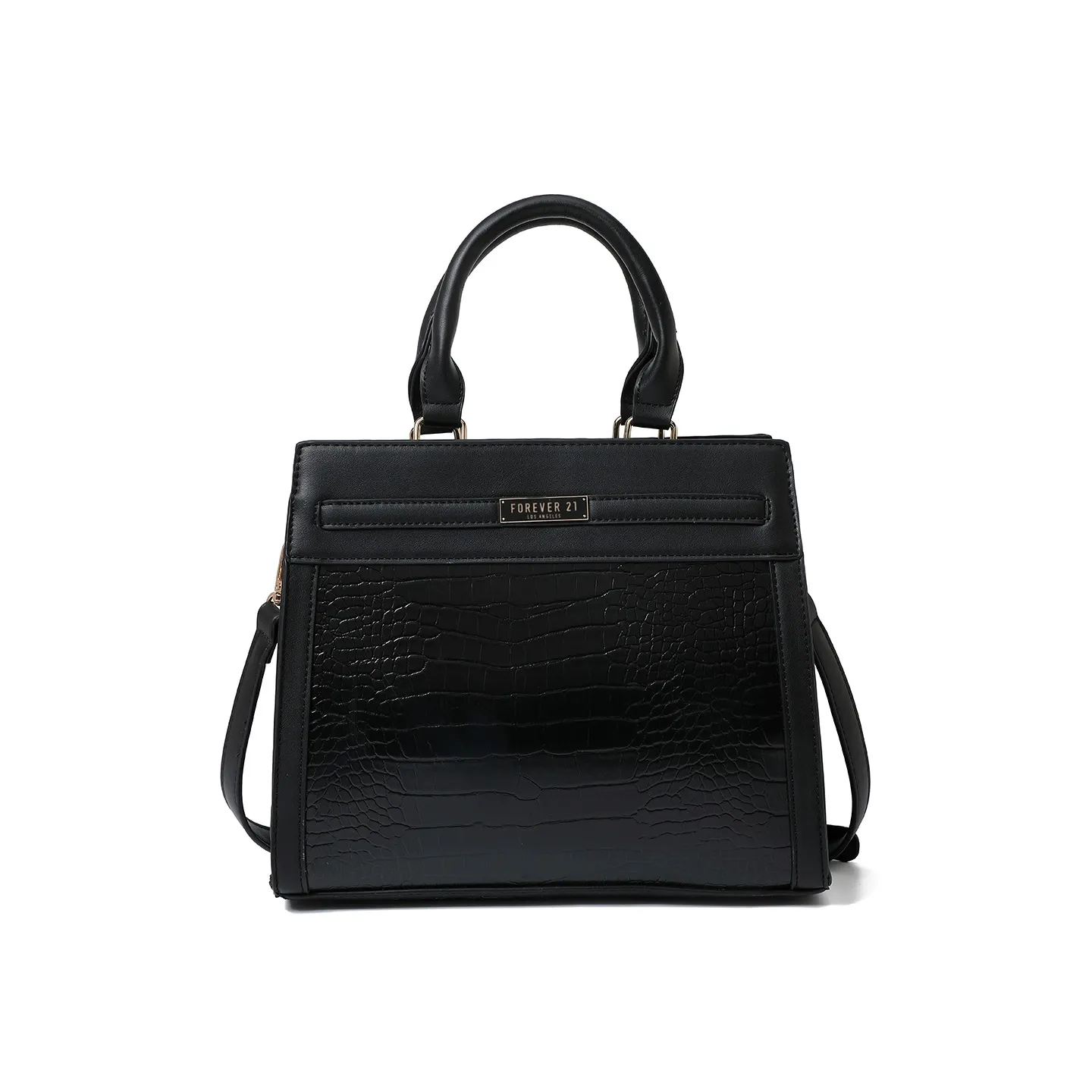 Croc-Textured Handbag | Large Capacity Crossbody Bag