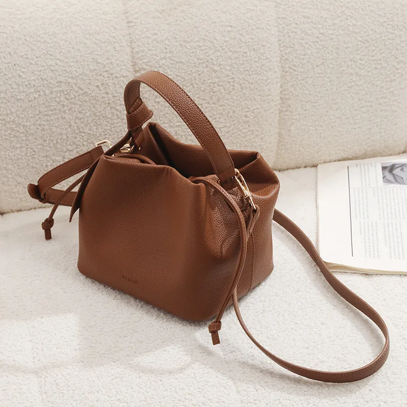 Leather-Textured Shoulder Bag | Versatile Commute Handbag