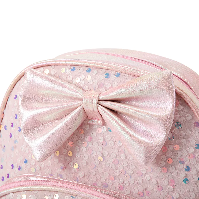 Bow Kids Backpack | Cute Sequin Student Backpack
