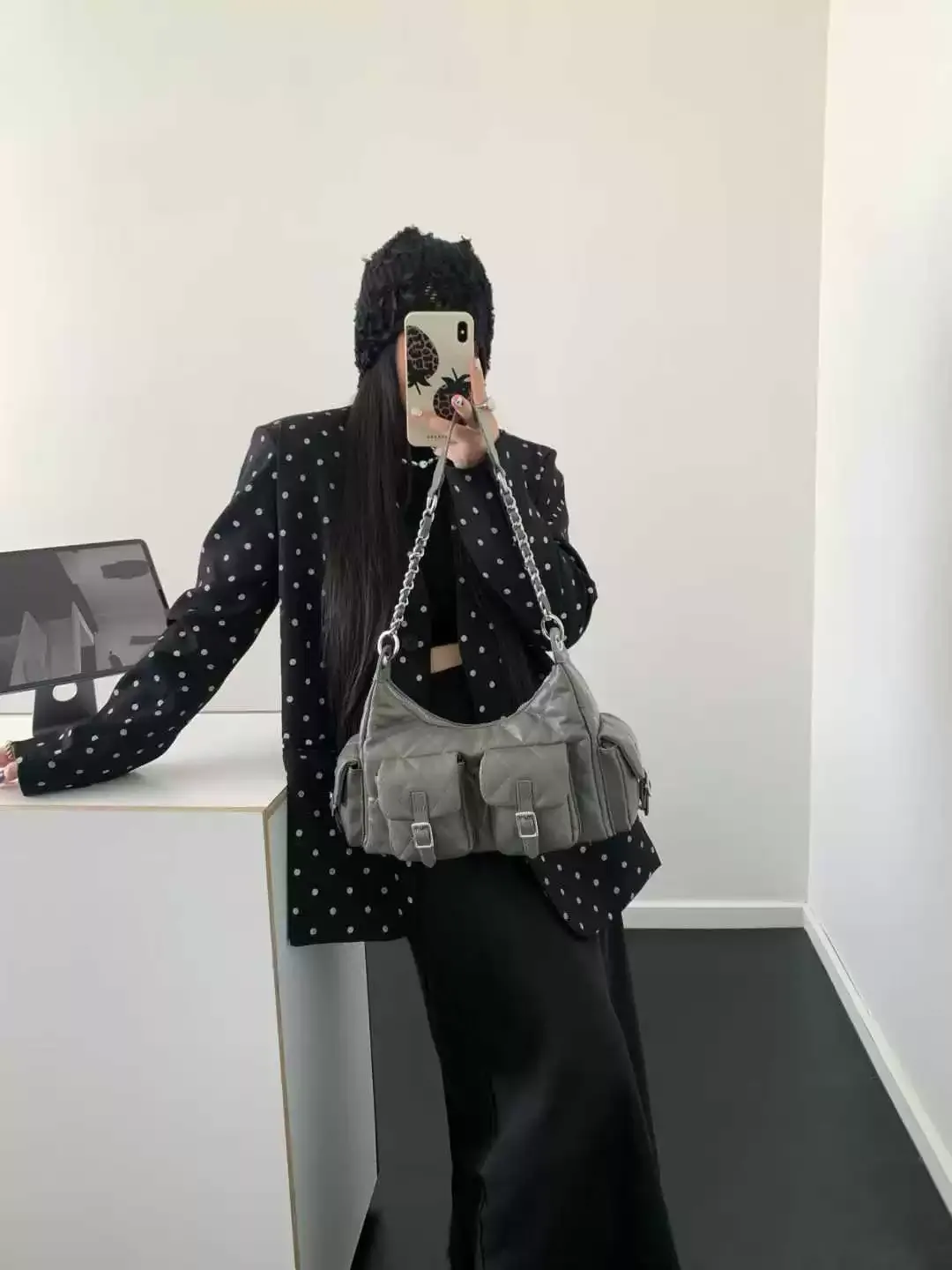 Quilted Chain Tote | Niche Underarm Shoulder Bag