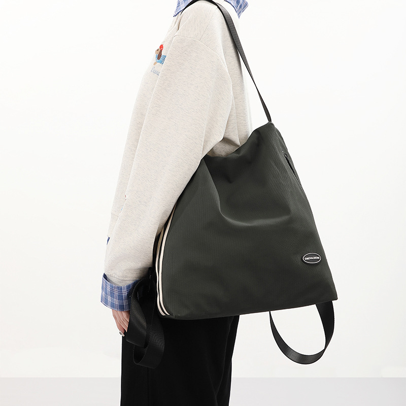 Workwear Striped Backpack | Original Niche Large Capacity Bag