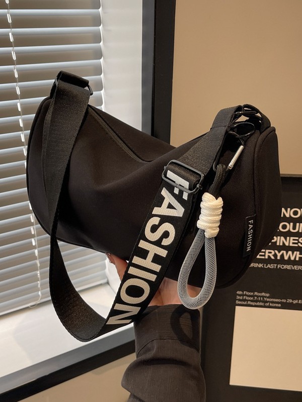 Waterproof Oxford Dumpling Bag | Trendy Sporty Crossbody Bag