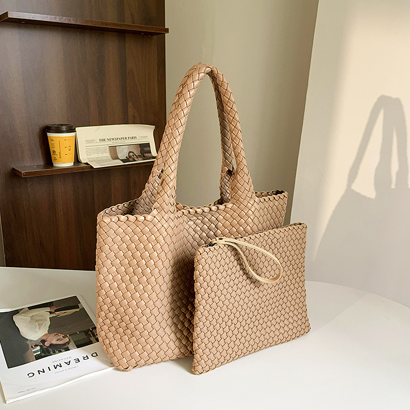 Handwoven 2-in-1 Tote | Large Capacity Shoulder Bag